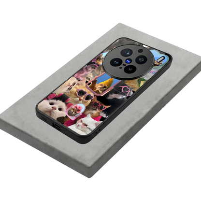 Catastic Montage stylish phone case for vivo x200 pro | glossy glass and slim fit
