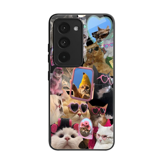 Catastic Montage back phone cover | glass case for redmi 15 5g