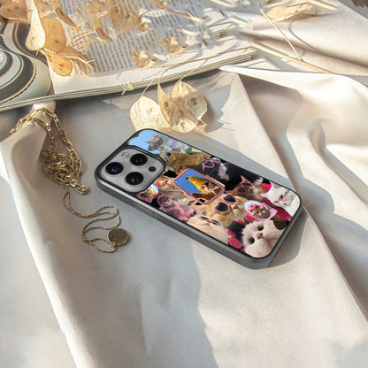 Catastic Montage Phone Case for Iphone 16 | Glass Case
