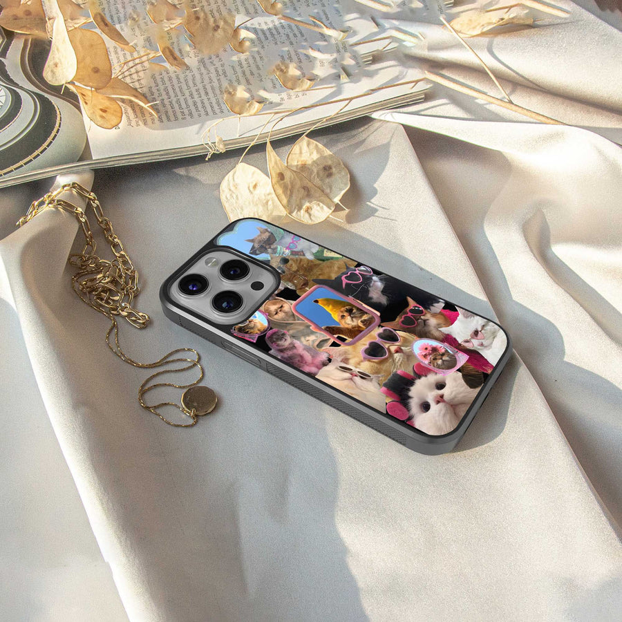 Catastic Montage Phone Case for Iphone 13 | Glass Case