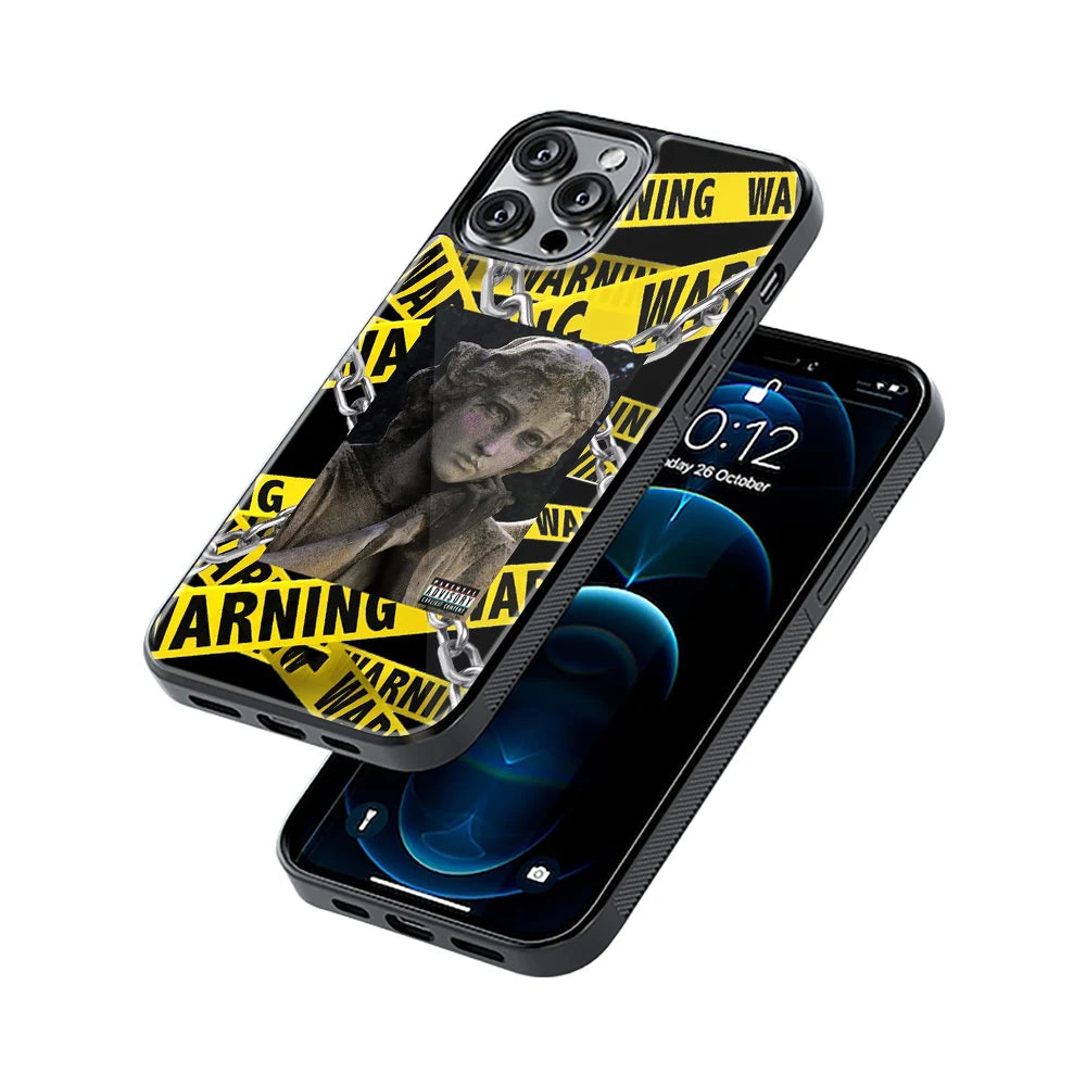 Protective Glass Back Phone Case Compatible with iPhone, Samsung, OnePlus, Pixel & More