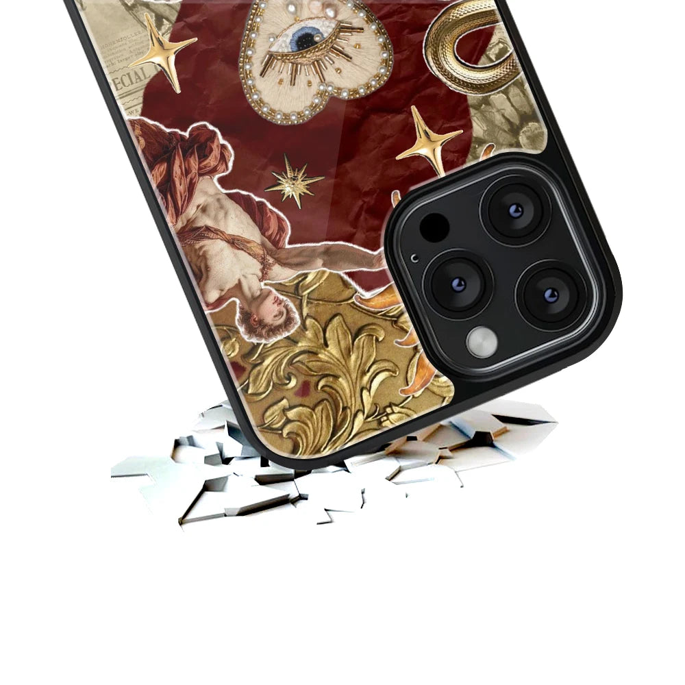 Durable Glass Back Mobile Case for iPhone, Samsung, OnePlus, Google Pixel, Redmi, Vivo, Oppo