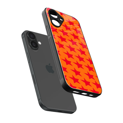 Celestial Citrus sleek iPhone 16 cover with tempered glass back and TPU edges