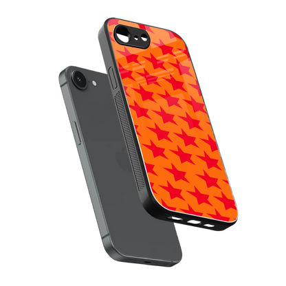 Celestial Citrus sleek iphone 17e cover with tempered glass back and TPU edges