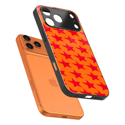Celestial Citrus sleek iphone 17 pro cover with tempered glass back and TPU edges