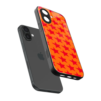 Celestial Citrus sleek iphone 17 cover with tempered glass back and TPU edges