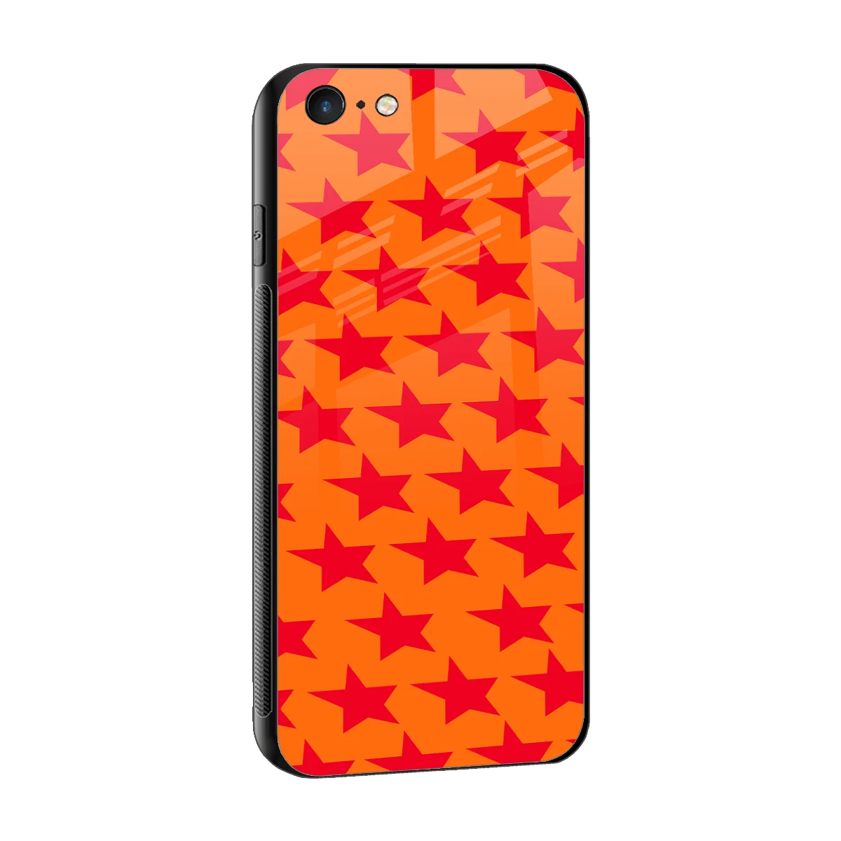 Celestial Citrus sleek iphone 6s plus cover with tempered glass back and TPU edges