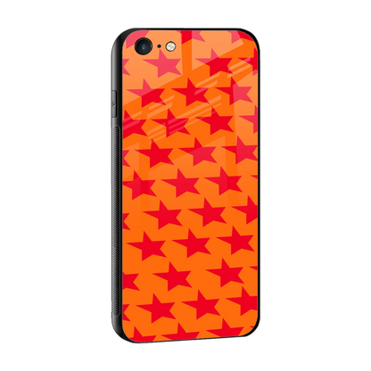 Celestial Citrus sleek iphone 6s plus cover with tempered glass back and TPU edges