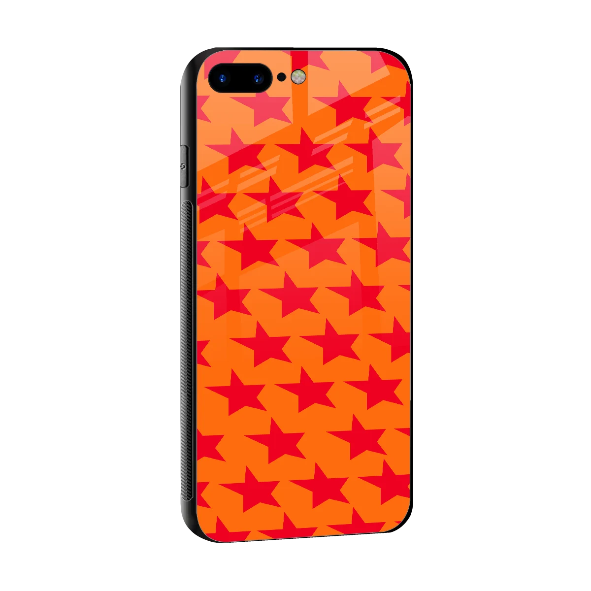 Celestial Citrus sleek iphone 8 plus cover with tempered glass back and TPU edges