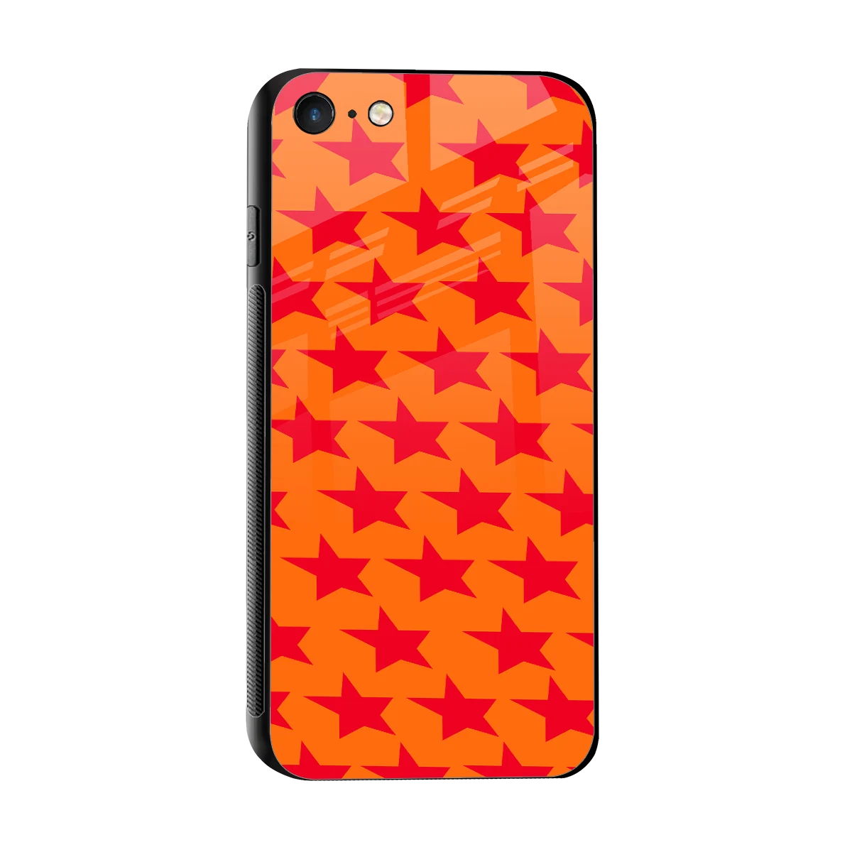 Celestial Citrus sleek iphone 7 cover with tempered glass back and TPU edges