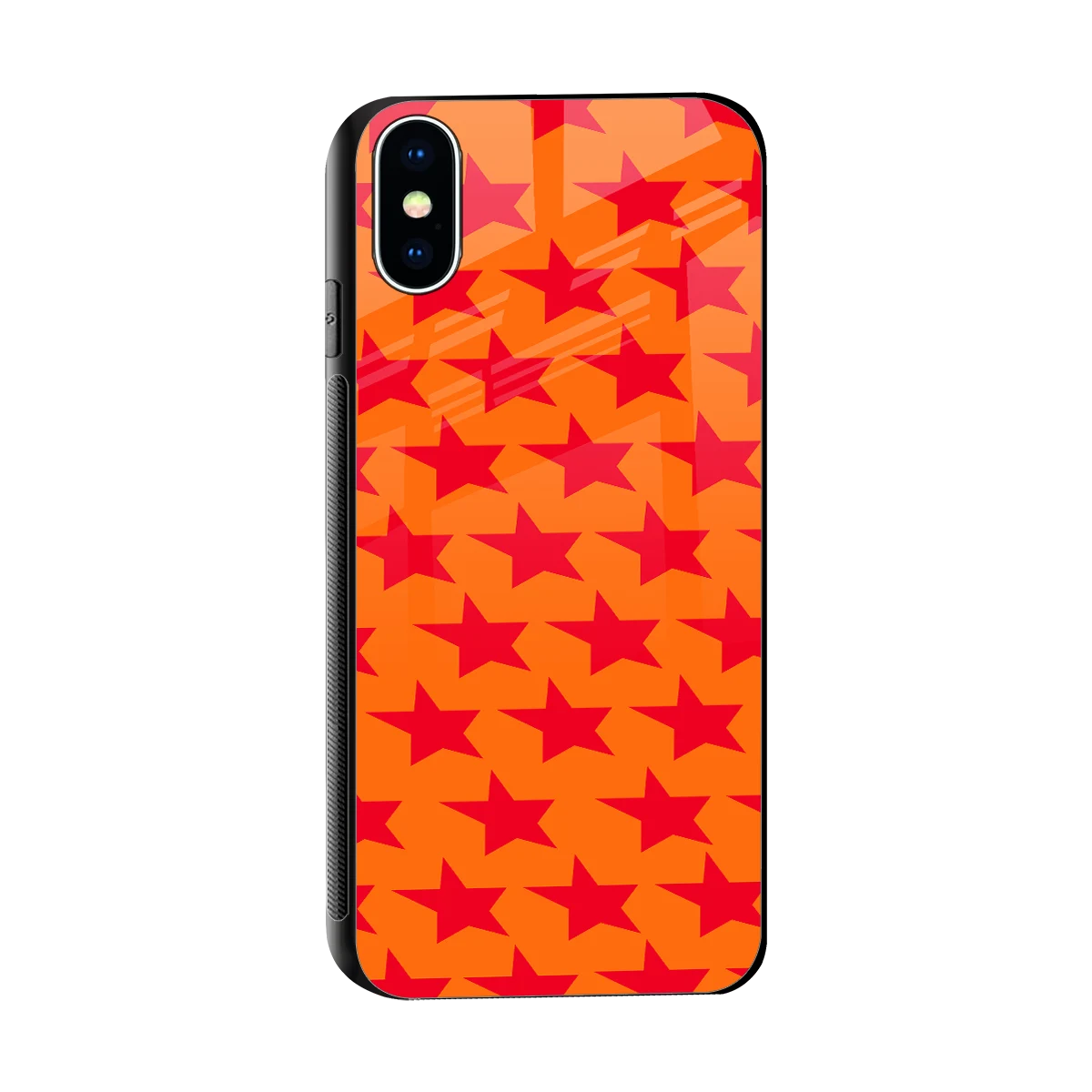 Celestial Citrus sleek iphone xs cover with tempered glass back and TPU edges