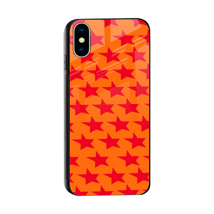 Celestial Citrus sleek iphone xs cover with tempered glass back and TPU edges