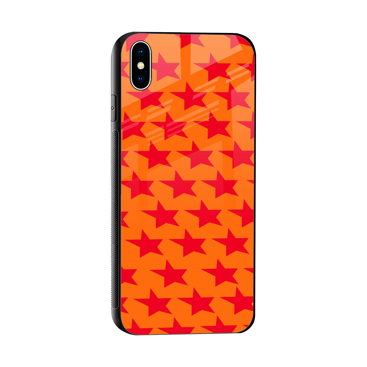 Celestial Citrus sleek iphone xs max cover with tempered glass back and TPU edges