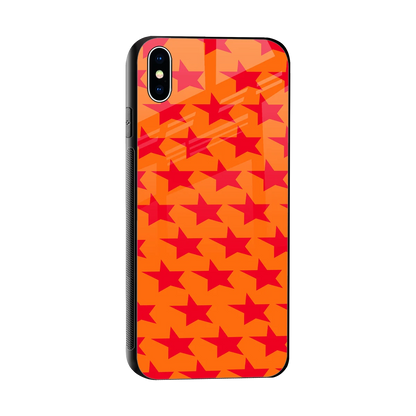Celestial Citrus sleek iphone xs max cover with tempered glass back and TPU edges