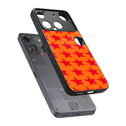 Celestial Citrus sleek nothing phone 3 cover with tempered glass back and TPU edges