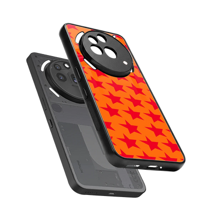 Celestial Citrus sleek nothing phone 3a pro cover with tempered glass back and TPU edges