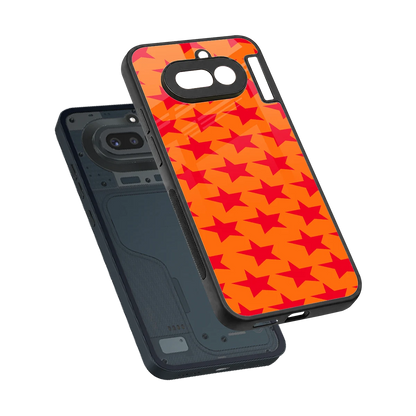 Celestial Citrus sleek nothing phone 4a cover with tempered glass back and TPU edges