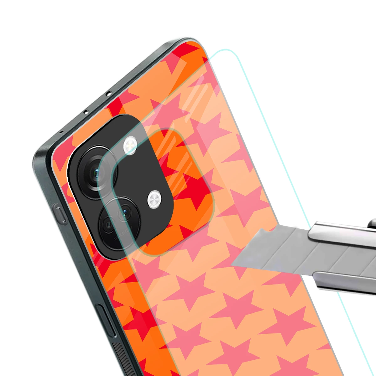 Celestial Citrus stylish phone case for oneplus nord 3 | glossy glass and slim fit