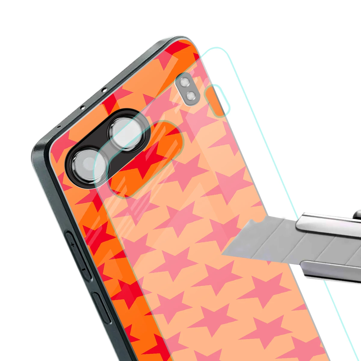 Celestial Citrus stylish phone case for oneplus nord 4 | glossy glass and slim fit
