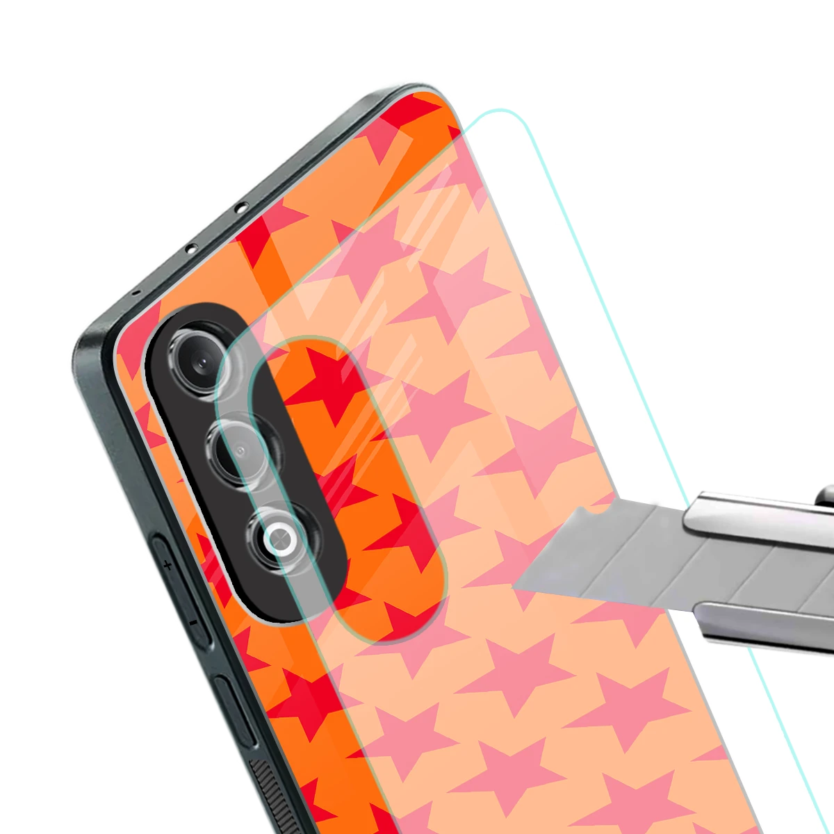 Celestial Citrus stylish phone case for oneplus nord ce 4 | glossy glass and slim fit