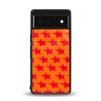 Celestial Citrus back phone cover | glass case for google pixel 6a