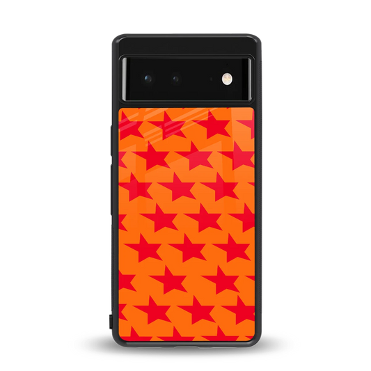 Celestial Citrus back phone cover | glass case for google pixel 6a