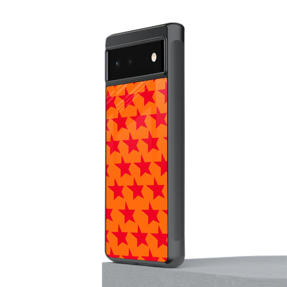 Celestial Citrus stylish phone case for google pixel 6a | glossy glass and slim fit