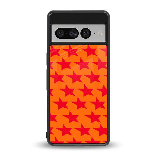 Celestial Citrus back phone cover | glass case for google pixel 7 pro