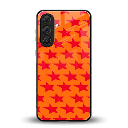Celestial Citrus back phone cover | glass case for samsung galaxy m35 5g