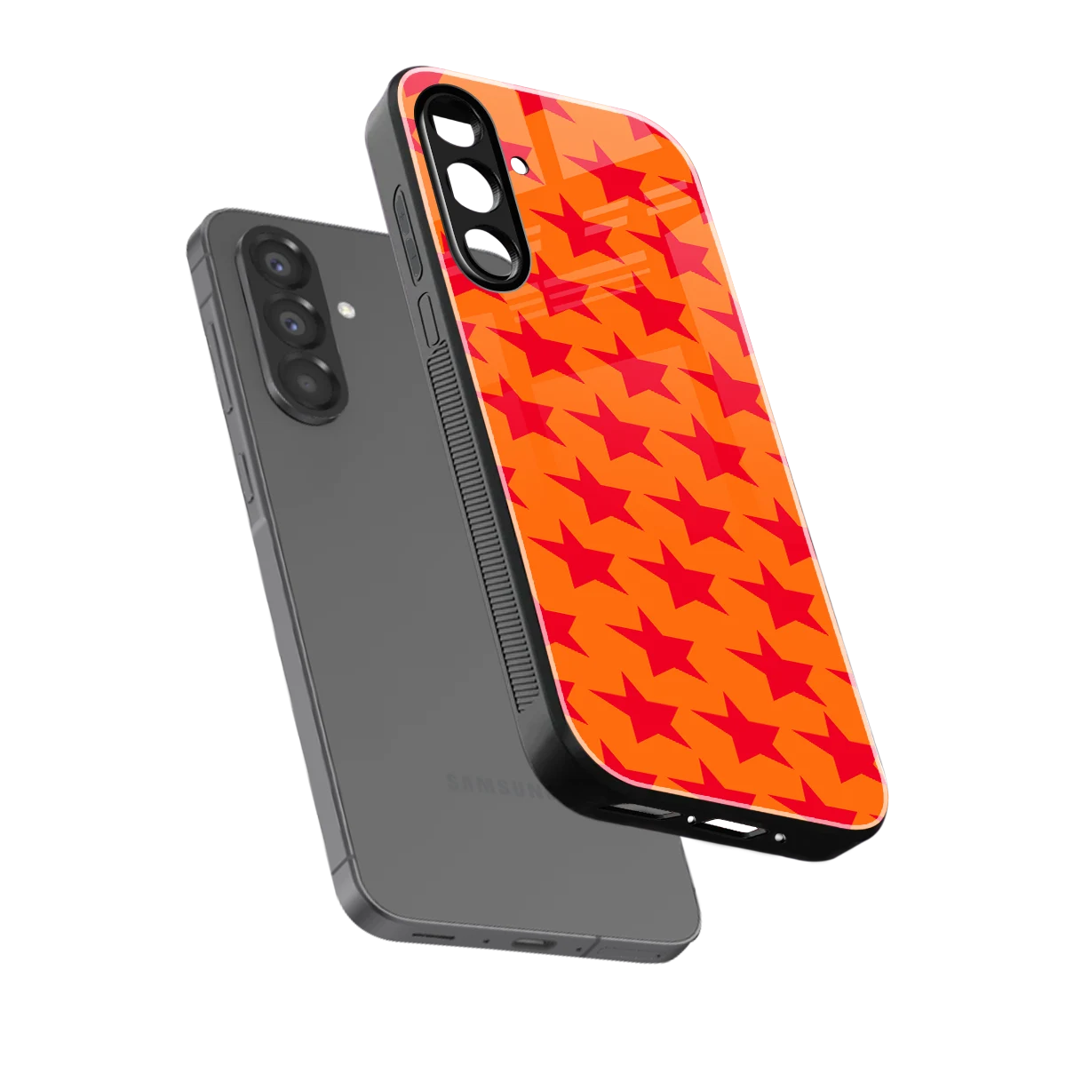 Celestial Citrus sleek samsung galaxy a17 5g cover with tempered glass back and TPU edges