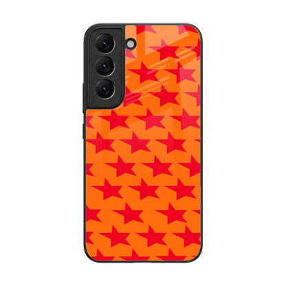 Celestial Citrus back phone cover | glass case for samsung galaxy s22