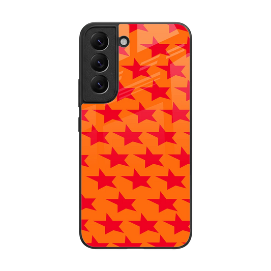 Celestial Citrus back phone cover | glass case for samsung galaxy s22