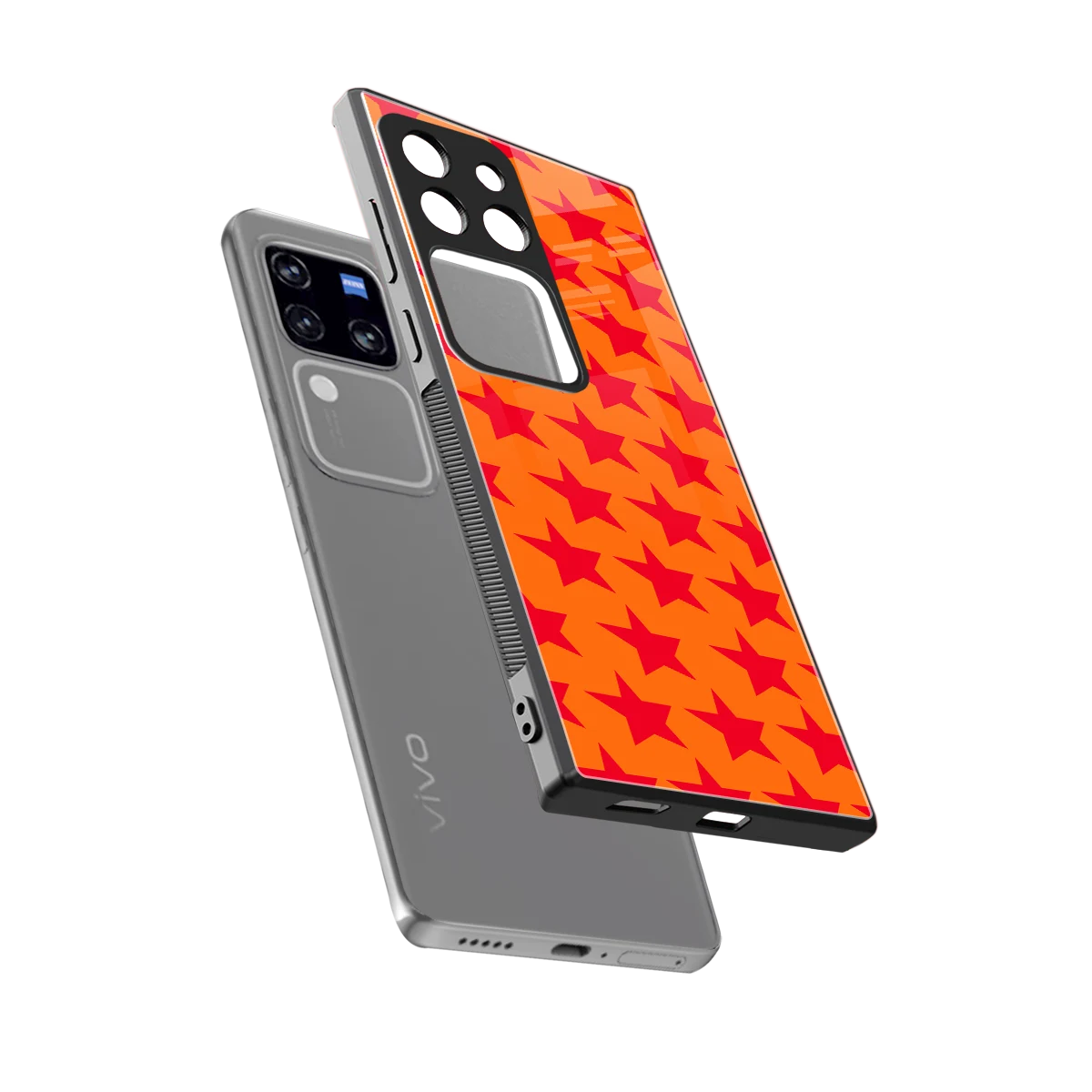 Celestial Citrus sleekvivo v30 pro cover with tempered glass back and TPU edges