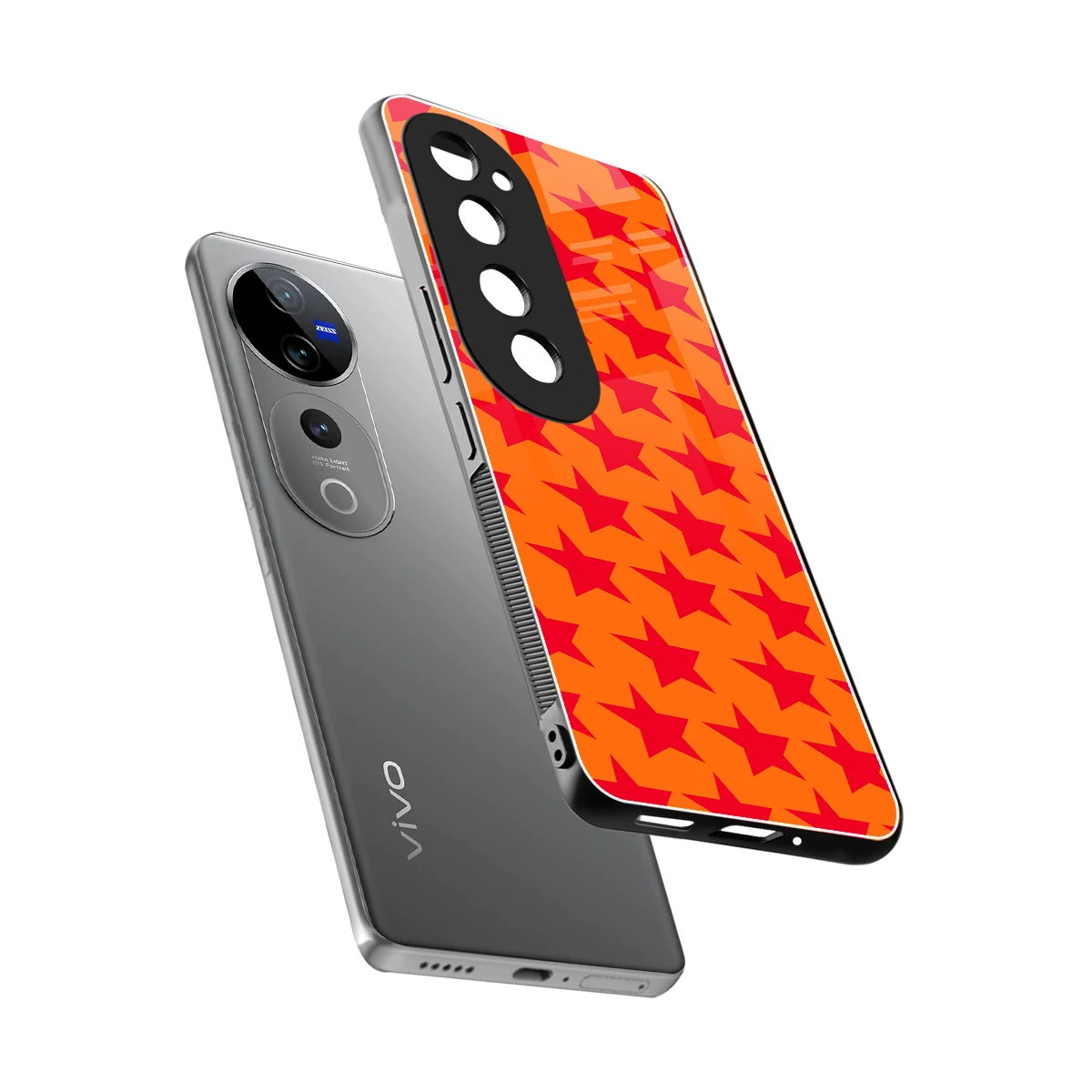 Celestial Citrus sleek vivo v40 pro cover with tempered glass back and TPU edges