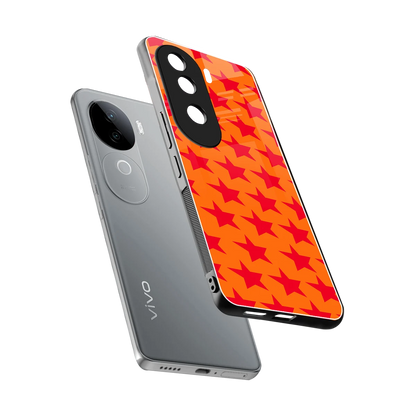Celestial Citrus sleek vivo v40e cover with tempered glass back and TPU edges