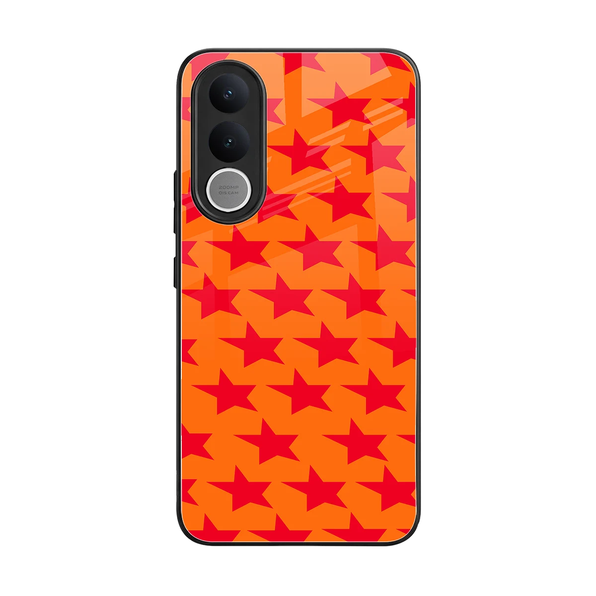 Celestial Citrus back phone cover | glass case for vivo v70 fe