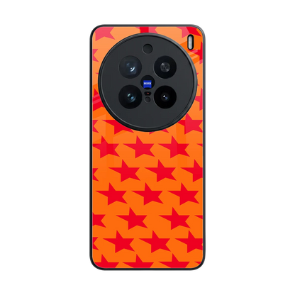 Celestial Citrus back phone cover | glass case for vivo x200 pro