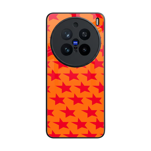 Celestial Citrus back phone cover | glass case for vivo x200 pro