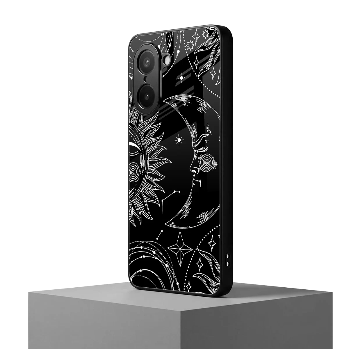 Celestial Duo oneplus nord ce5 5g mobile cover | shockproof glass phone case