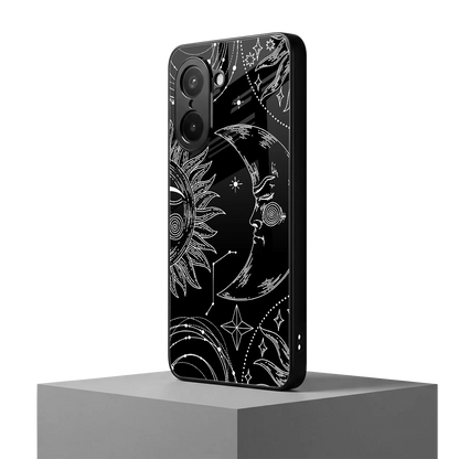 Celestial Duo oneplus nord ce5 5g mobile cover | shockproof glass phone case