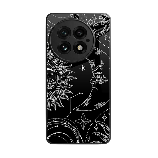 Celestial Duo back phone cover | glass case for oneplus 13