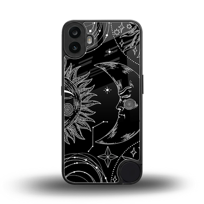 Celestial Duo back phone cover | glass case for cmf nothing phone 1
