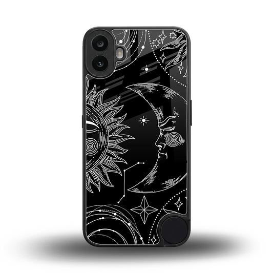 Celestial Duo back phone cover | glass case for cmf nothing phone 1