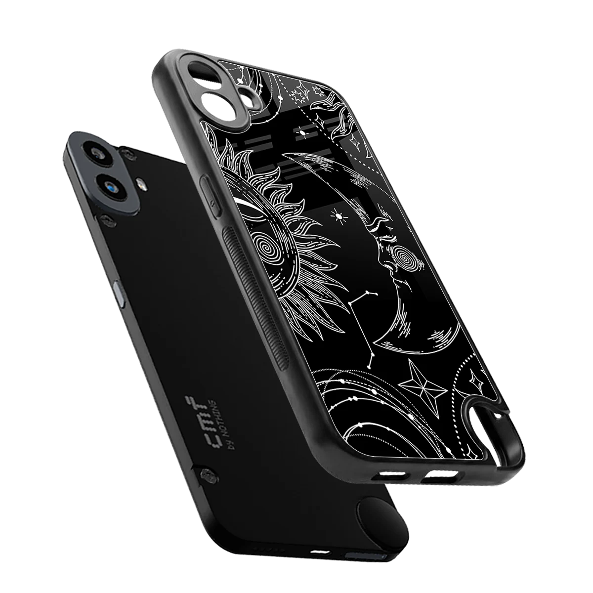 Celestial Duo sleek cmf nothing phone 1 cover with tempered glass back and TPU edges