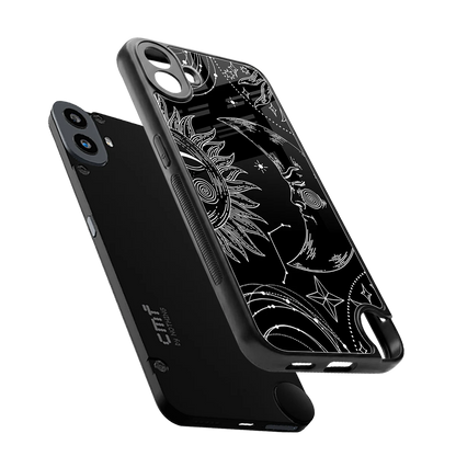 Celestial Duo sleek cmf nothing phone 1 cover with tempered glass back and TPU edges