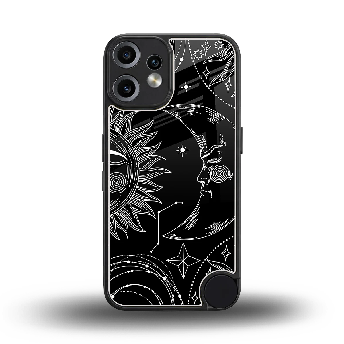 Celestial Duo back phone cover | glass case for cmf nothing phone 2 pro