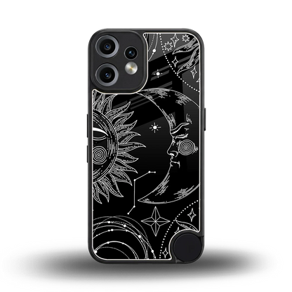 Celestial Duo back phone cover | glass case for cmf nothing phone 2 pro