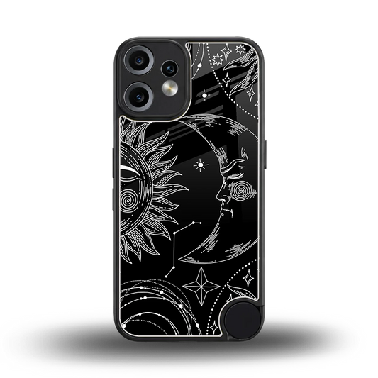 Celestial Duo back phone cover | glass case for cmf nothing phone 2 pro