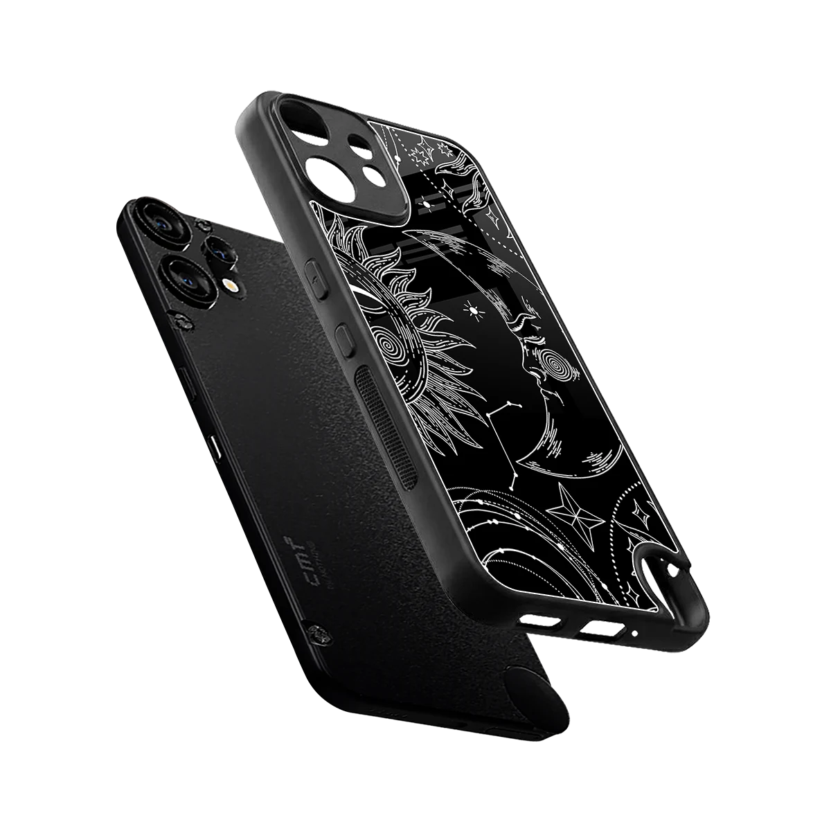 Celestial Duo sleek cmf nothing phone 2 pro cover with tempered glass back and TPU edges