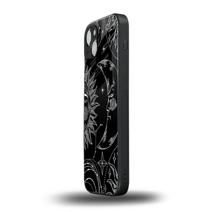 Celestial Duo iphone 14 plus mobile cover | shockproof glass phone case